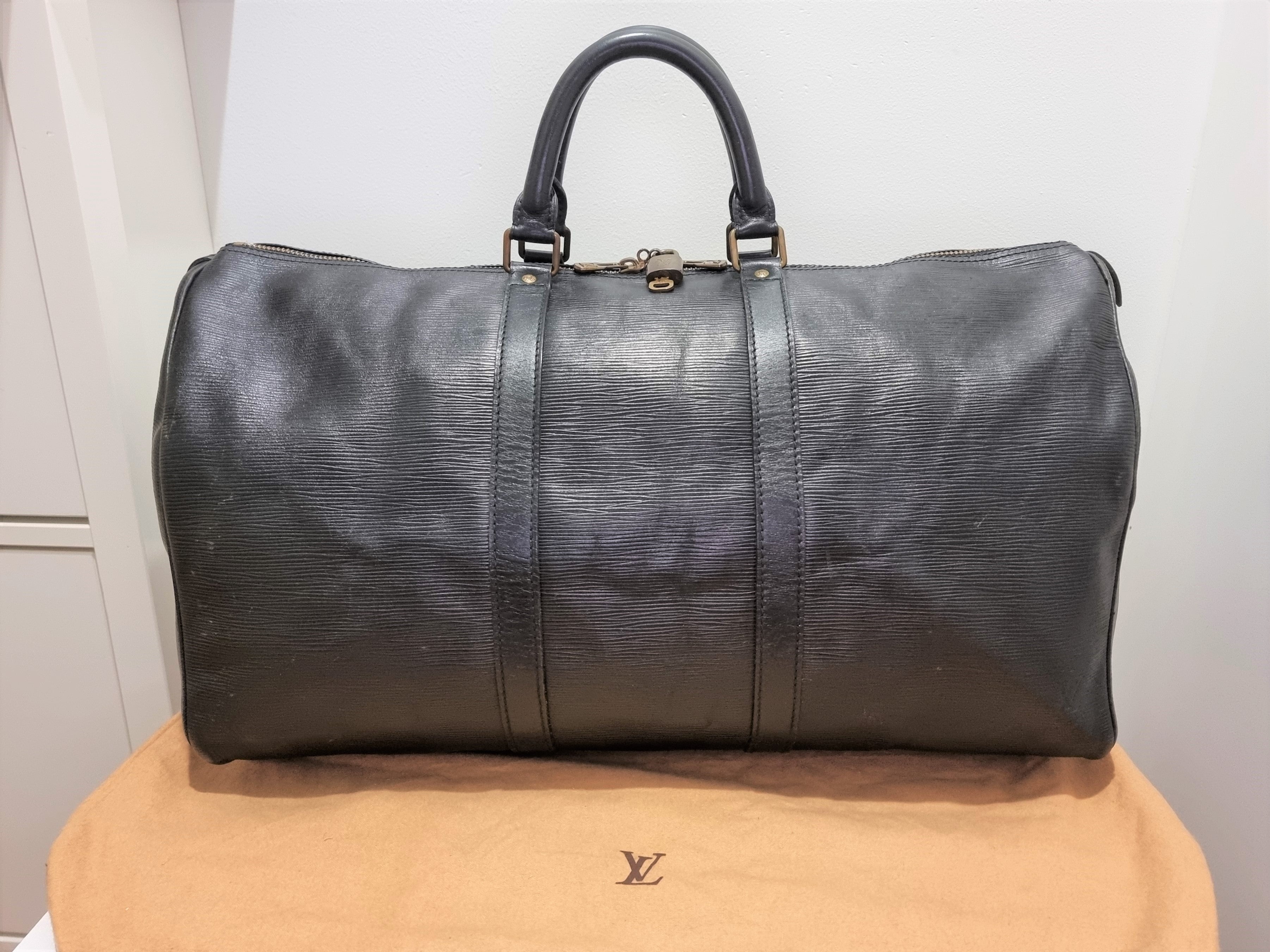 Louis Vuitton Keepall 50 Epi Black - 96636f