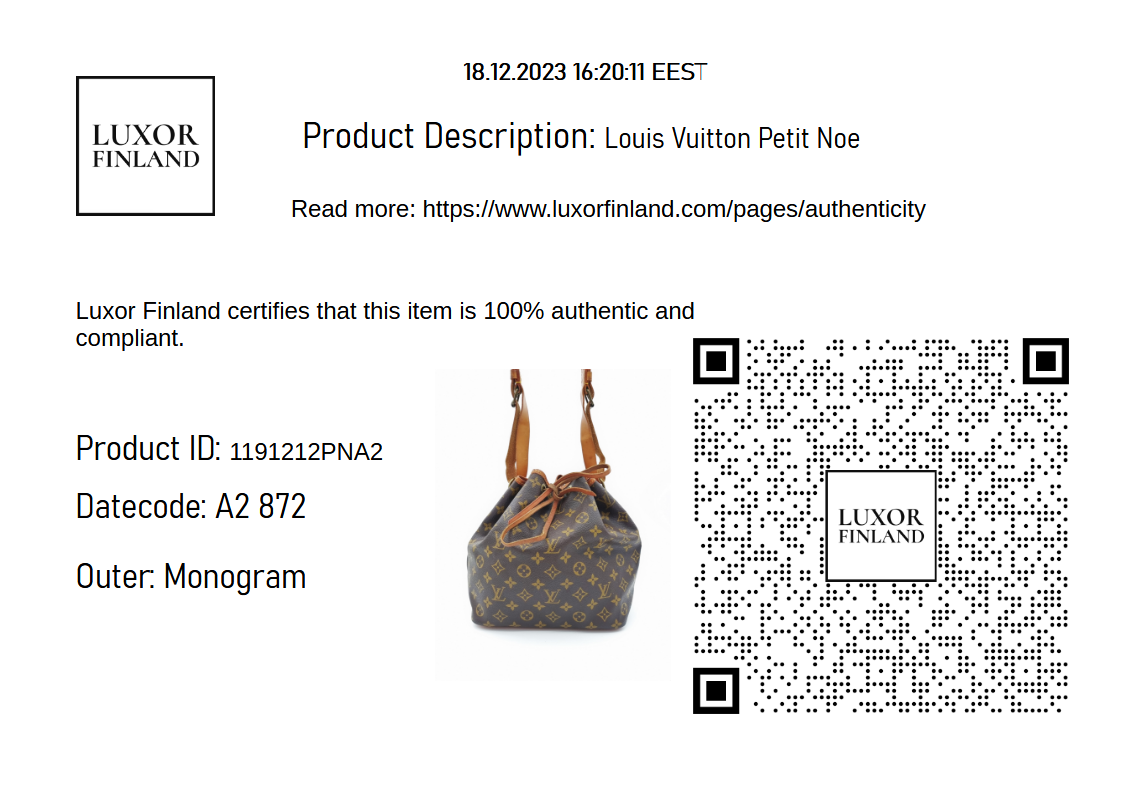 Louis Vuitton Petit Noe - 96636f