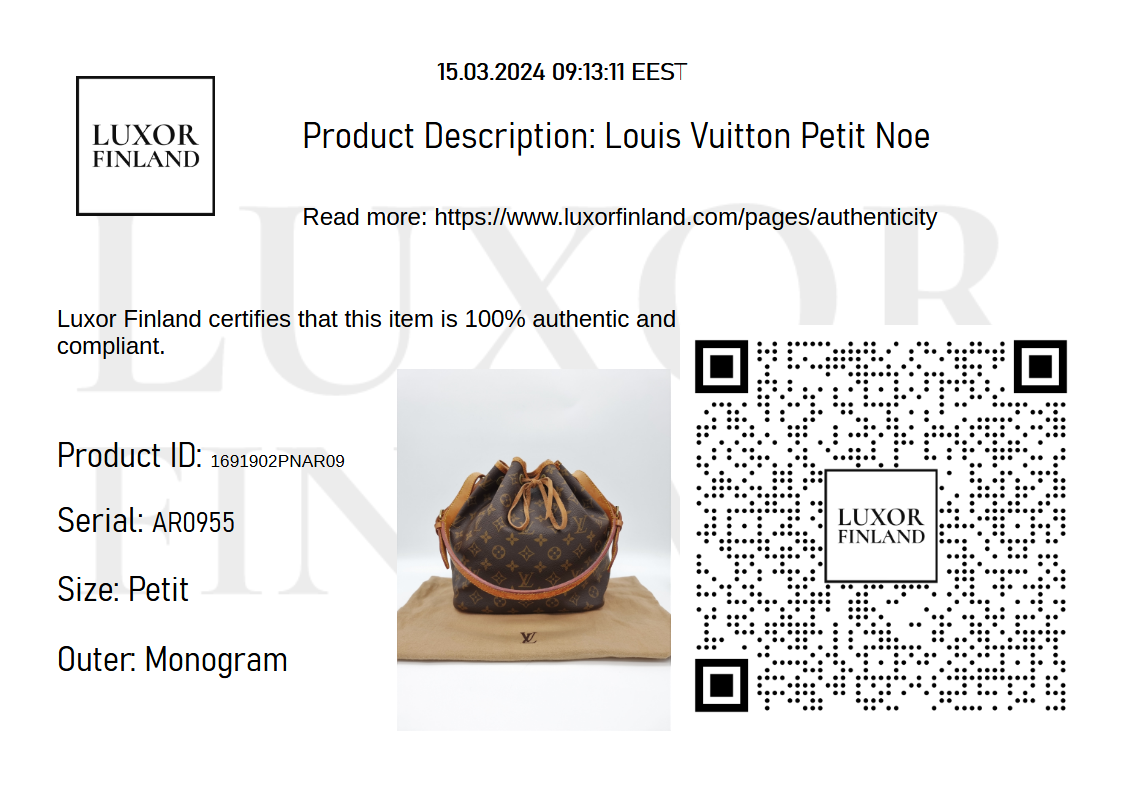 Louis Vuitton Petit Noe - 96636f