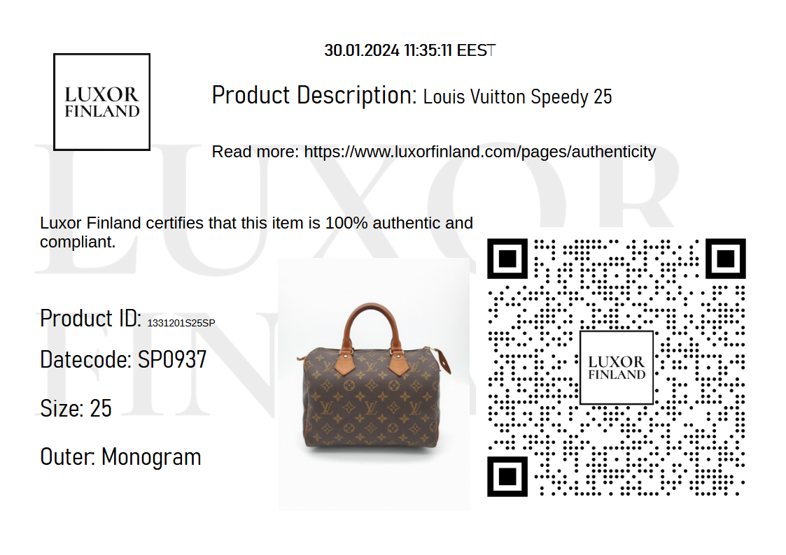 Louis Vuitton Speedy 25 - 96636f