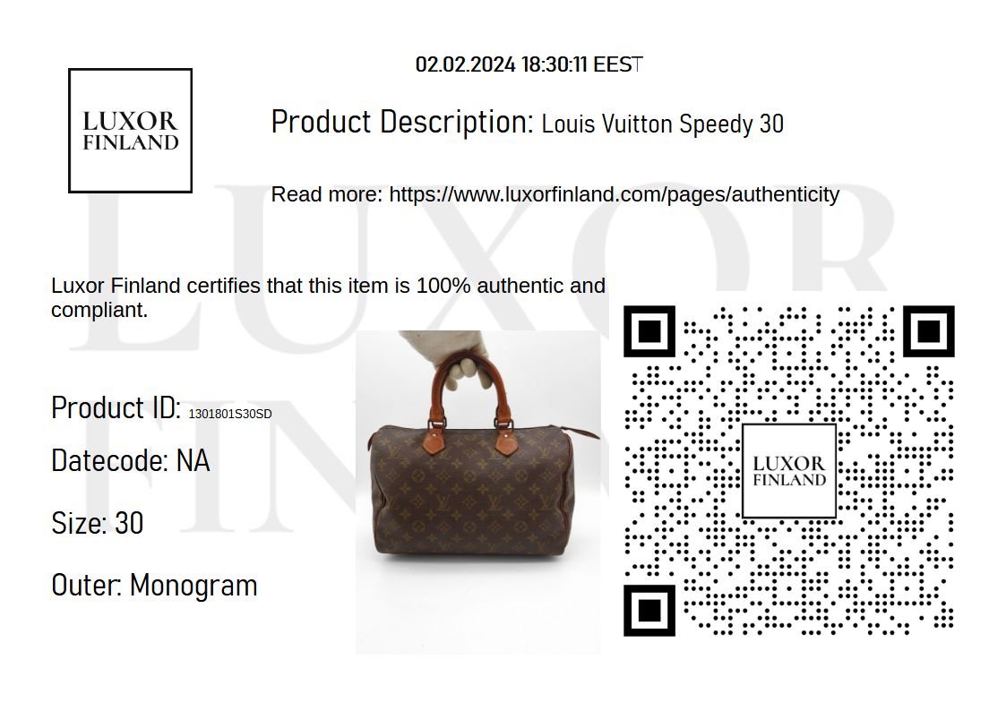 Louis Vuitton Speedy 30 - 96636f