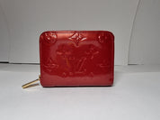 Louis Vuitton Vernis Red Zippy Wallet - 96636f