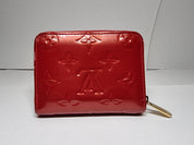 Louis Vuitton Vernis Red Zippy Wallet - 96636f