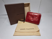 Louis Vuitton Vernis Red Zippy Wallet - 96636f